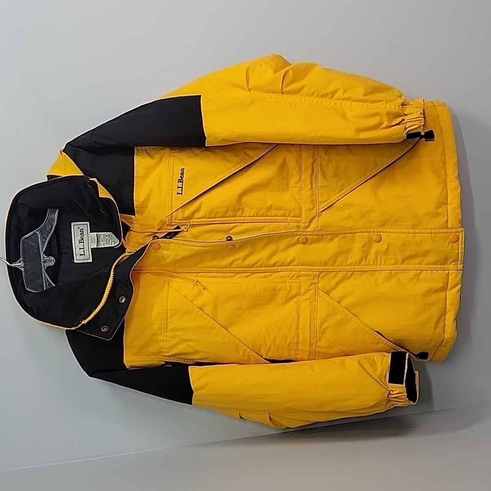 LL BEAN OP927 Yellow Parka Winter Coat
